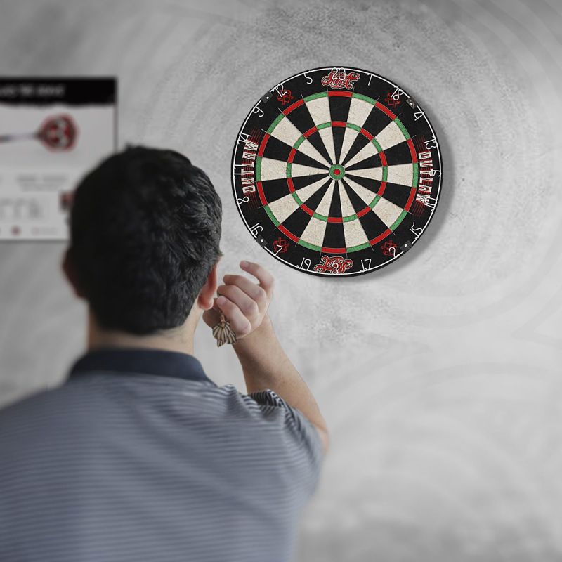 Shot Outlaw Bristle Dartboard Steeldart Scheibe