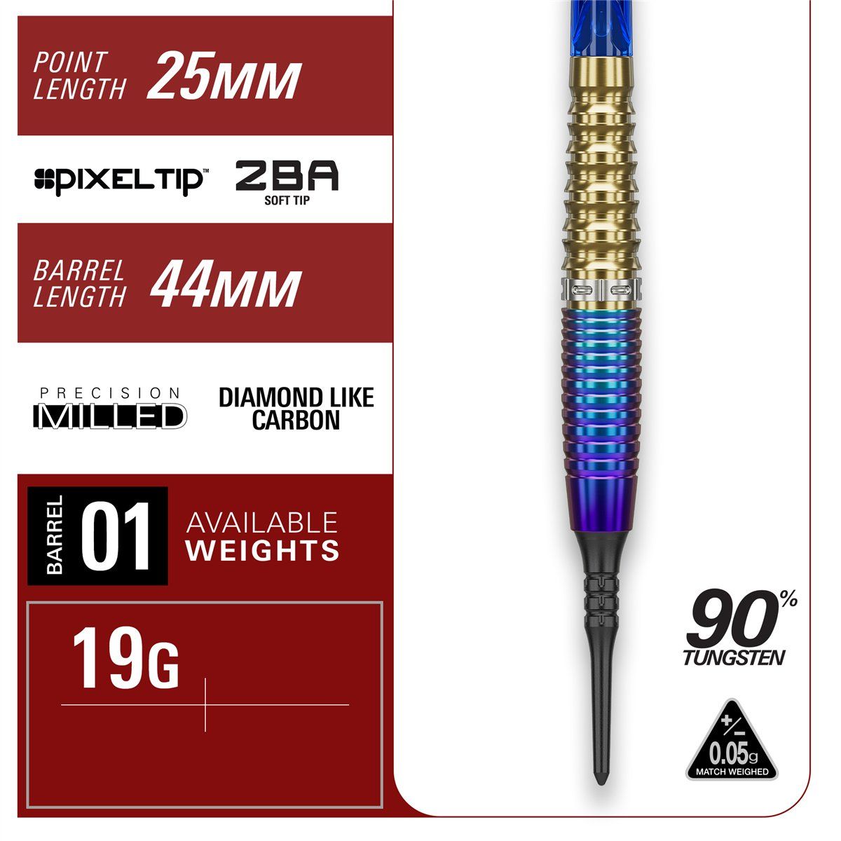 Target Zenith Tung Suk G2 90% 2BA Softdarts 20 Gramm Softdarts