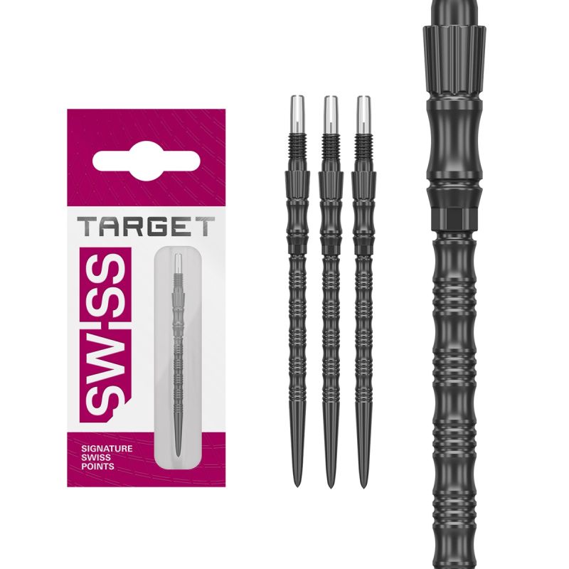 Target Swiss Point Signature TRB 30/35/42 mm Gold/Schwarz/Silber Wechselspitzen