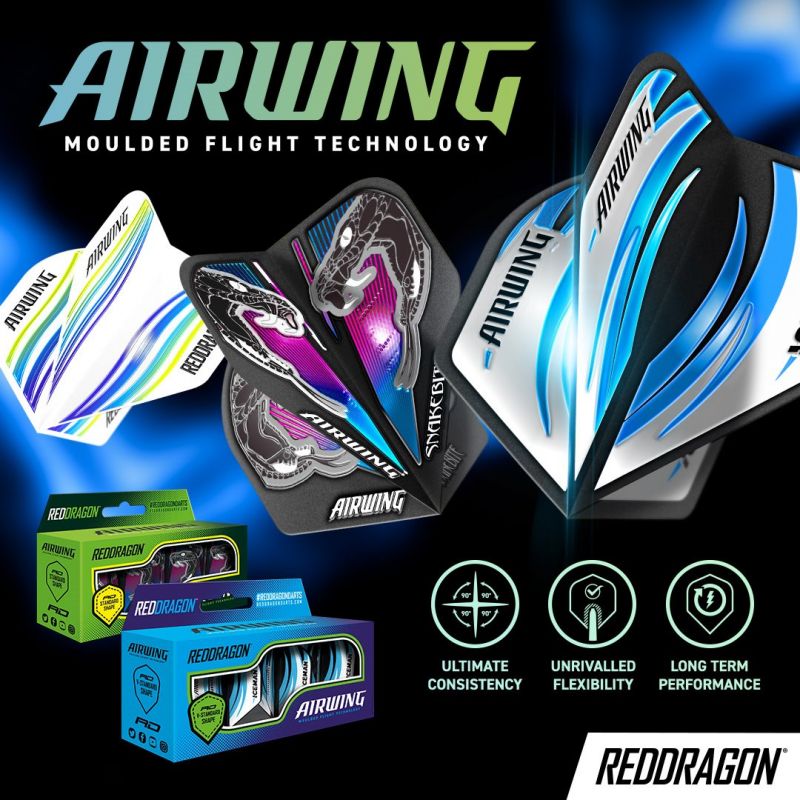 Reddragon Airwing Gerwyn Price Iceman Dart Flights V-Standard Flights