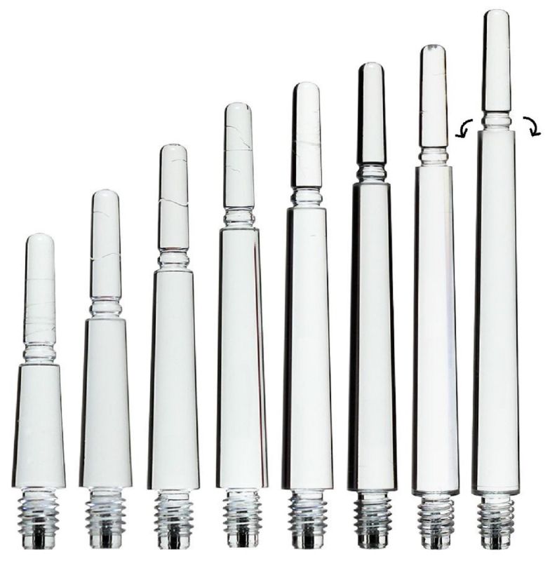 Cosmo Darts Fit Shafts Gear Normal Spinning KLAR Transparent Shafts