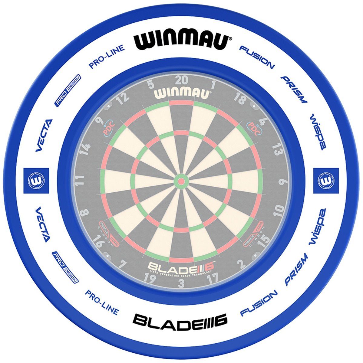 1 tlg. Winmau Pro-Line 2.0 Blau Catchring Dart Surround Auffangring
