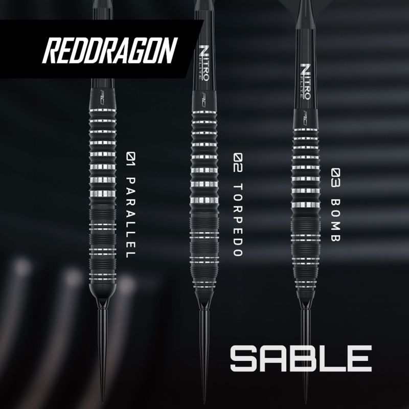 Reddragon Sable Bomb Switch Point 90% Steeldarts 22/24/26 Gramm Steeldarts