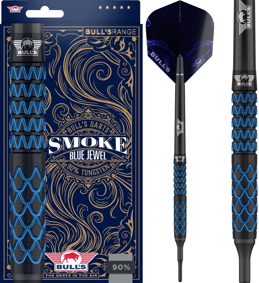 Bull´s Smoke Blue Jewel 90% Softdarts 18 Gramm Softdarts