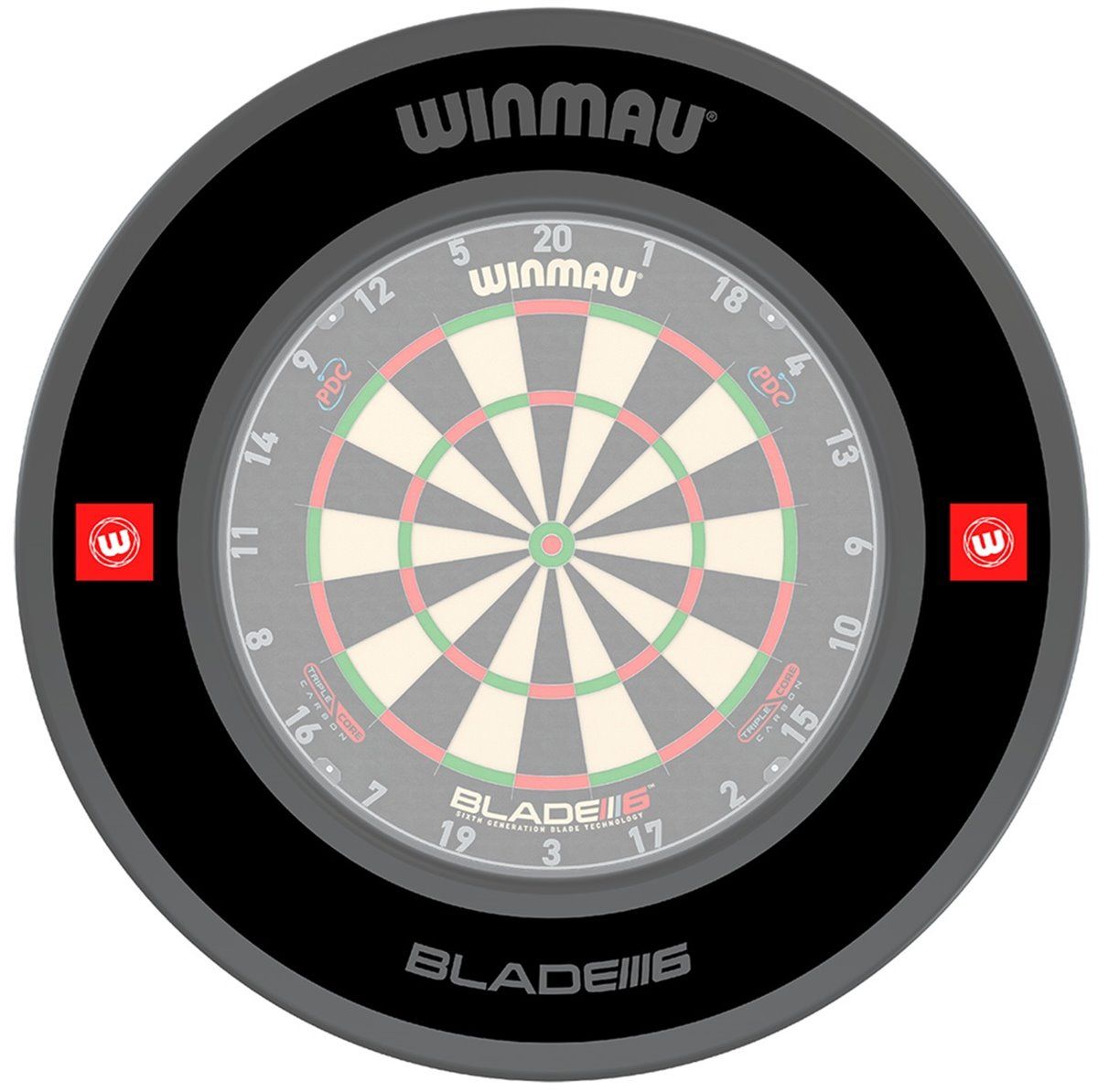 1 tlg. Winmau Pro-Line 1.0 Schwarz Catchring Dart Surround Auffangring