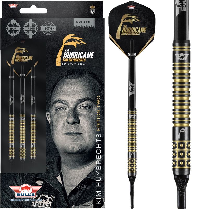 Bull's Kim Huybrechts 90% Black Edition 2 Softdarts 19 Gramm Softdarts