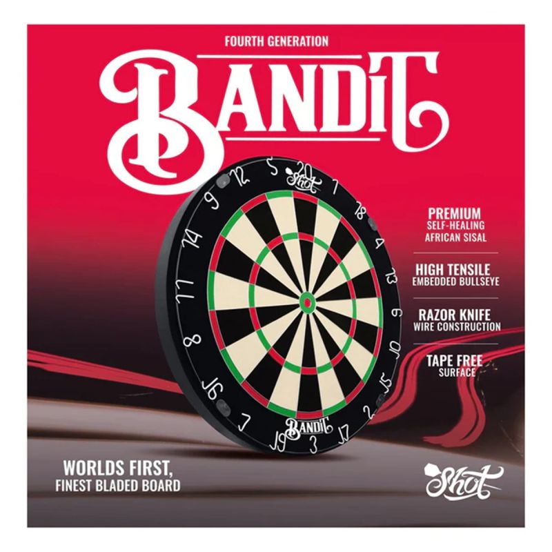 Shot Bandit Dartboard Professional 4. Generation Steeldart Scheibe