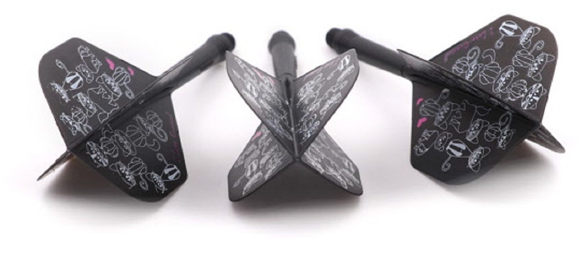 Cuesoul Dart Flight/Shaft Ak5 Catty Black Katzen Standard No2 Flights