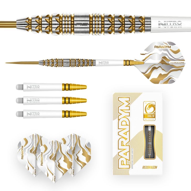 Reddragon Paradym Gold Torpedo 90% Steeldarts 23/25 Gramm Steeldarts
