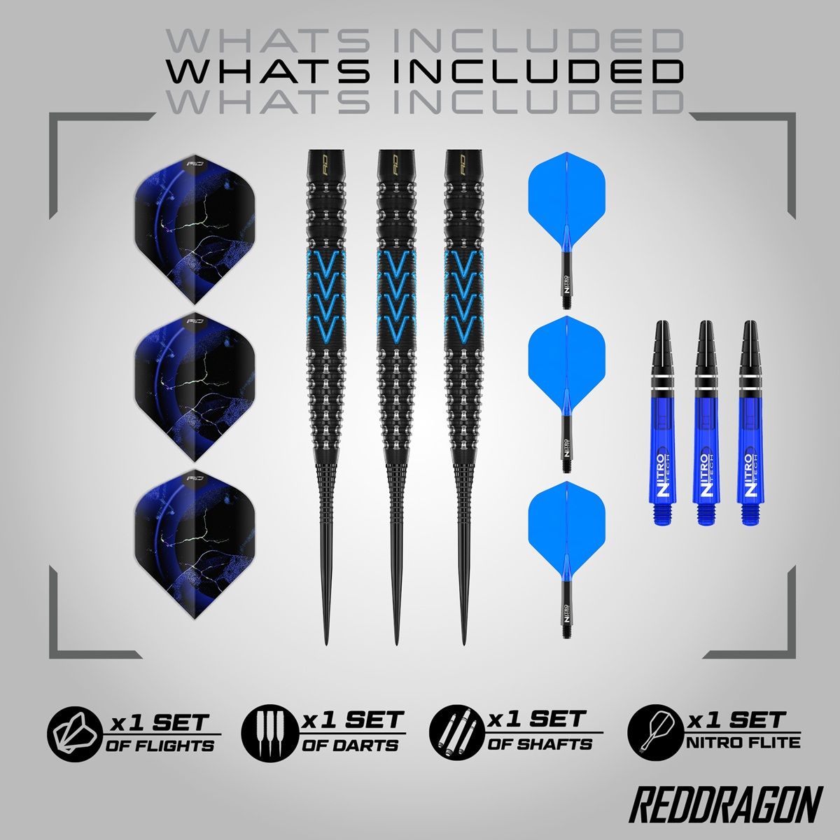 Reddragon Amp Tapered 90% Softdarts 20 Gramm Softdarts