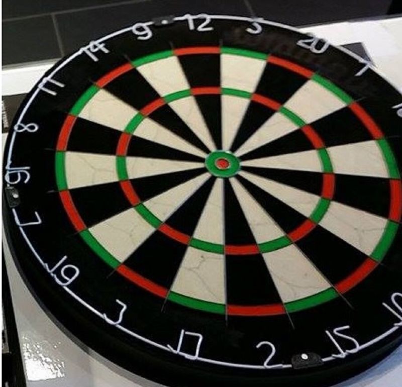 Dartboard WIN NPQ Turnier Dartscheibe B-Ware Bristle Board