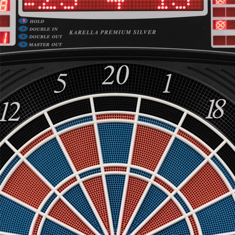 Dartautomat Karella Premium Silver elektonische Dartscheibe E-Dartscheibe