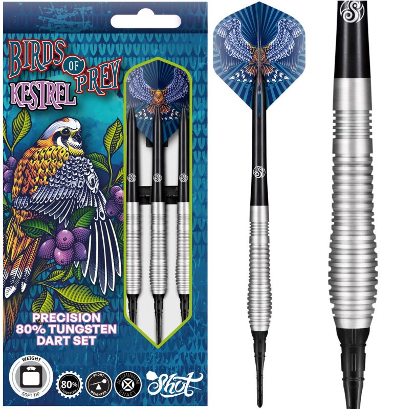 Shot! Birds of Prey Kestrel 80% Softdarts 18 Gramm Softdarts