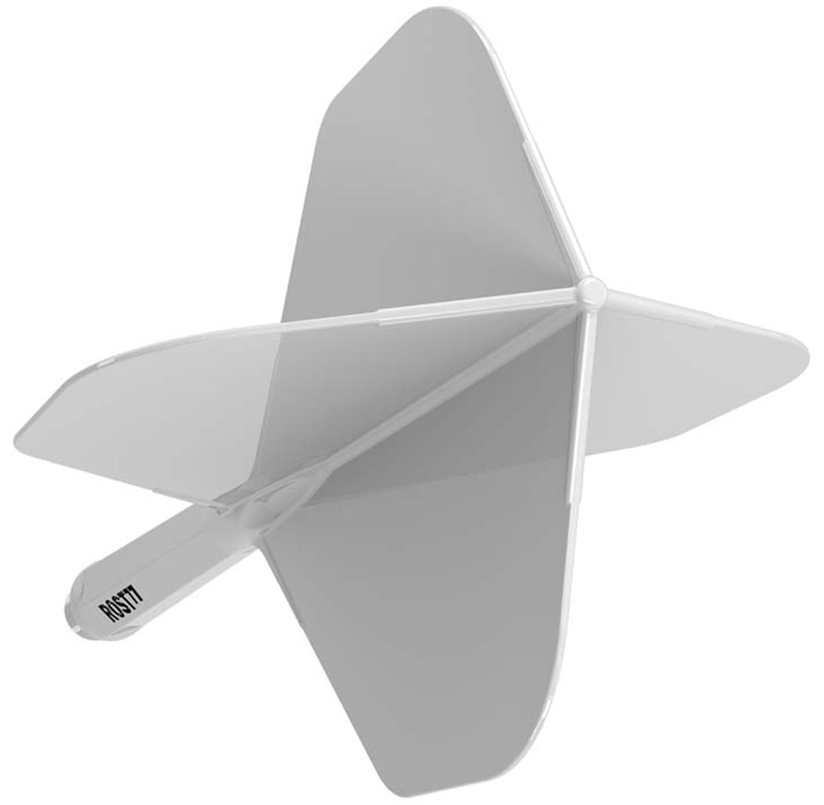 Cuesoul Dart Flight/Shaft ROST 77 Weiß Small Standard Flights