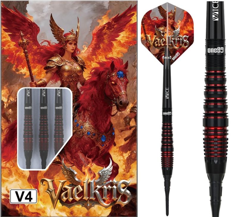 One80 Vaelkris V4 Softdarts 18/20 Gramm Softdarts