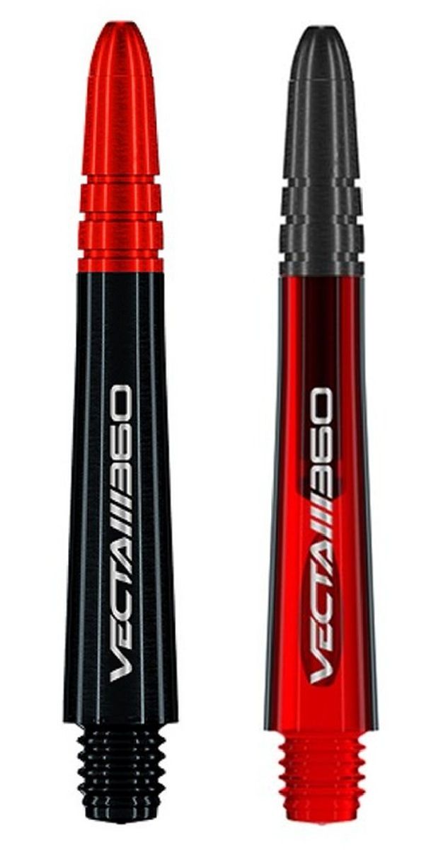 Winmau Vecta Blade 360 Schwarz und Rot Dart Shafts Shafts