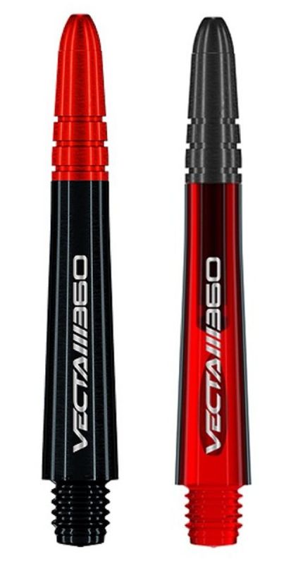 Winmau Vecta Blade 360 Schwarz und Rot Dart Shafts Shafts
