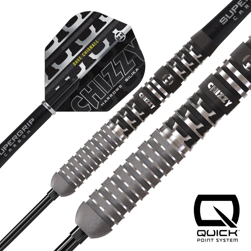Harrows Dave Chizzy Chisnall G4 90% Quick Point Steeldarts 22/23/24/26 Gramm Steeldarts