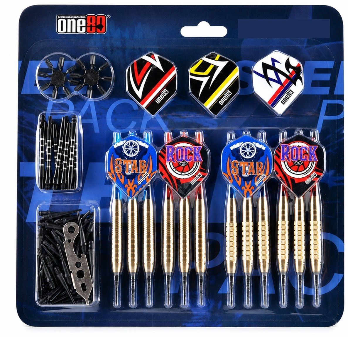 Softdart-Starterset für E-Dartscheiben – 12 Darts mit Zubehör Softdarts