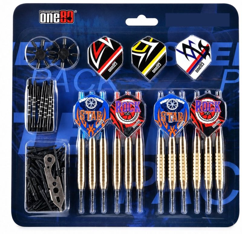 Softdart-Starterset für E-Dartscheiben – 12 Darts mit Zubehör Softdarts