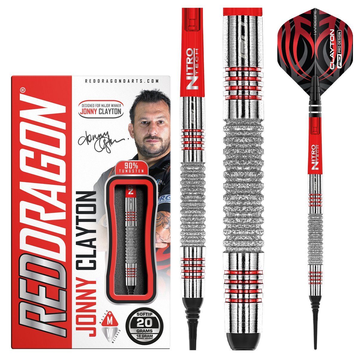 Reddragon Jonny Clayton Element 90% Softdarts 20 Gramm Softdarts