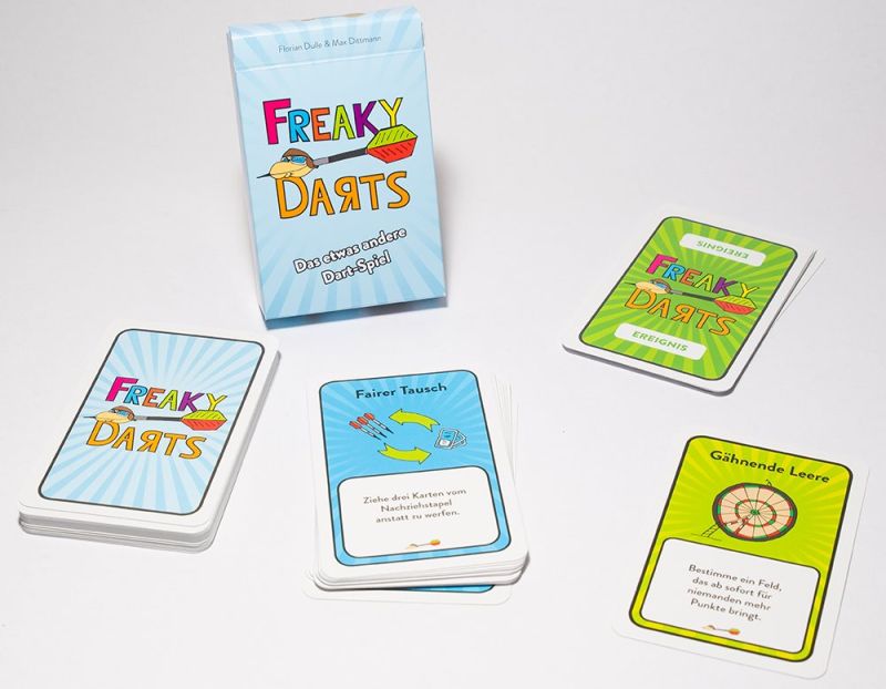 Freaky Darts Das etwas andere Dart Spiel Kartenspiel Spielkarten