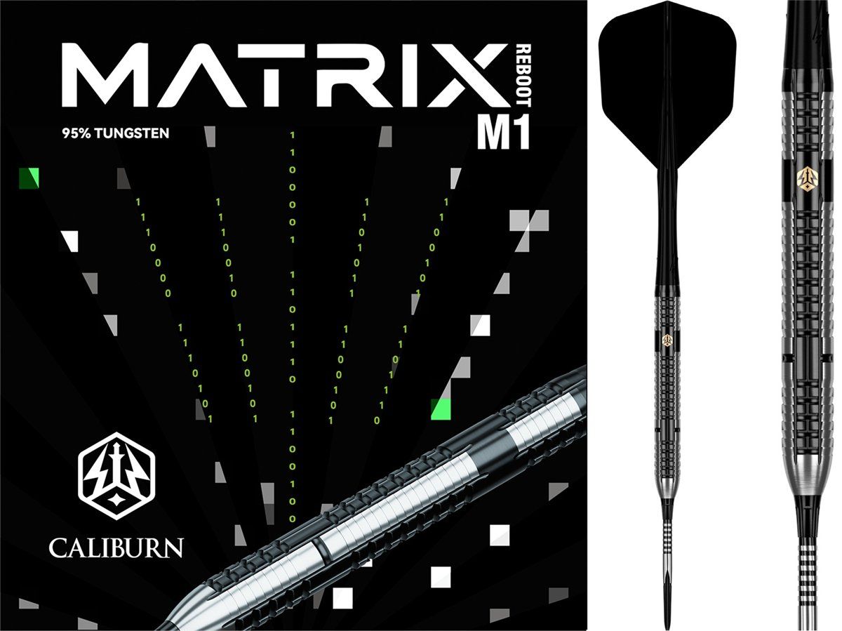 Caliburn Matrix Reboot M1 95% Steeldarts 21/23/25 Gramm Steeldarts