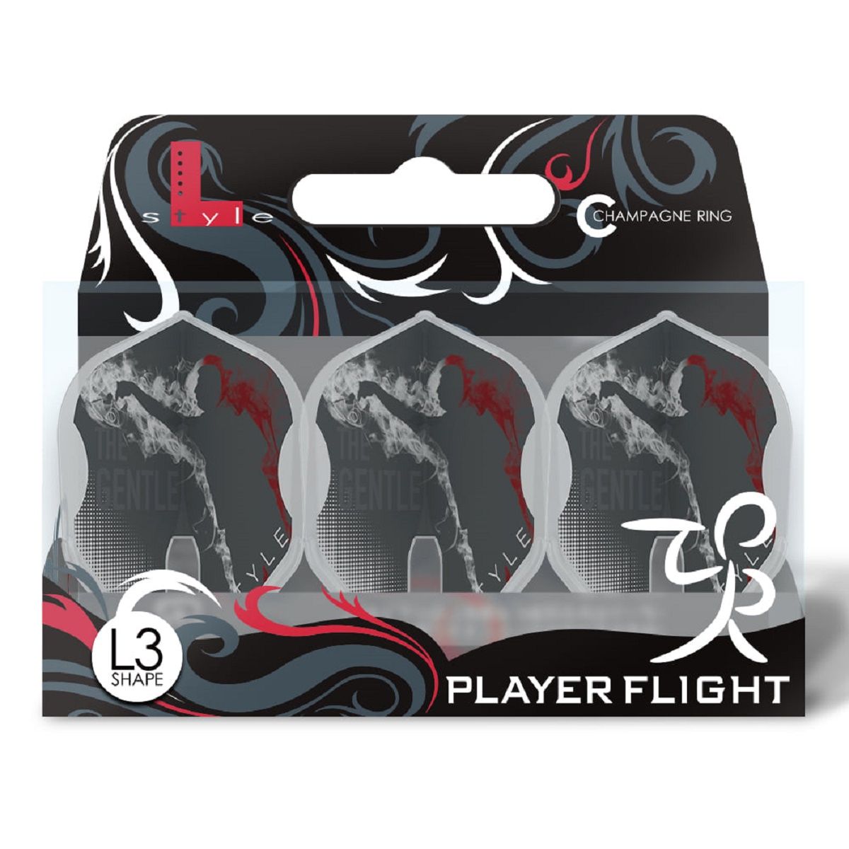 L-Style Signature Flights Pro Mensur Suljovic "Gentle" Shape L3 Flights