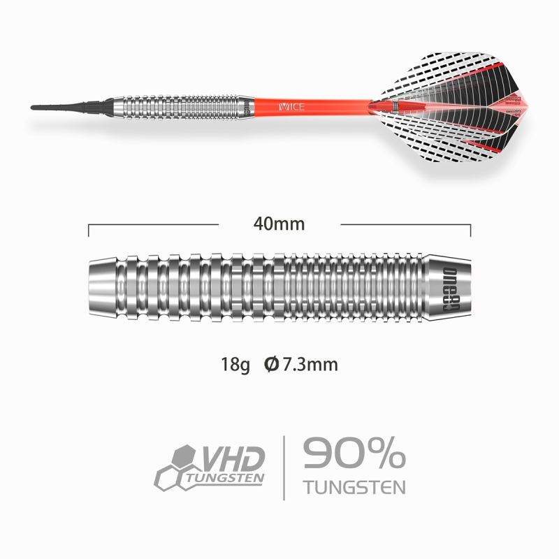 ONE80 Strike X SX04 90% Softdarts 18 Gramm Softdarts