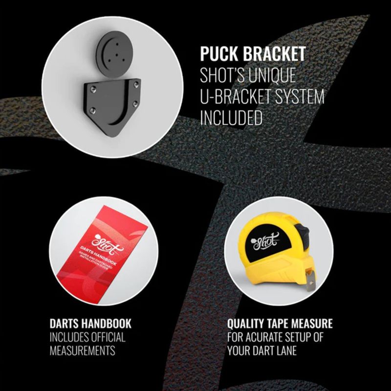 Shot Bandit Dartboard Professional 4. Generation Steeldart Scheibe