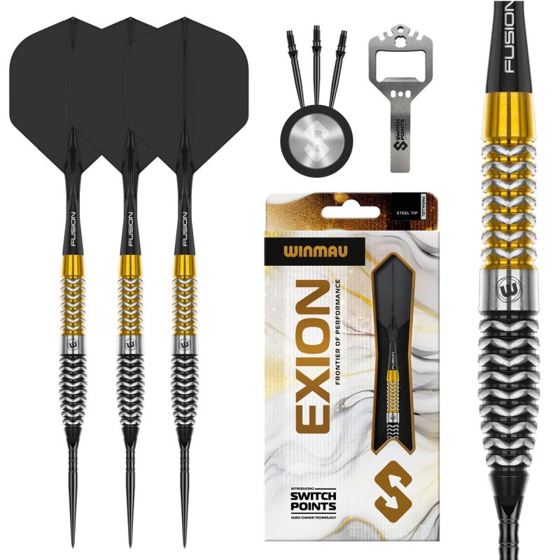 Winmau Exion Torpedo Switch Point 90% Steeldarts 22/23/24 Gramm Steeldarts