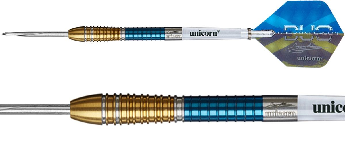Unicorn Gary Anderson Duo Phase 6 90% Steeldarts 21/22/23/24/25 Gramm Steeldarts