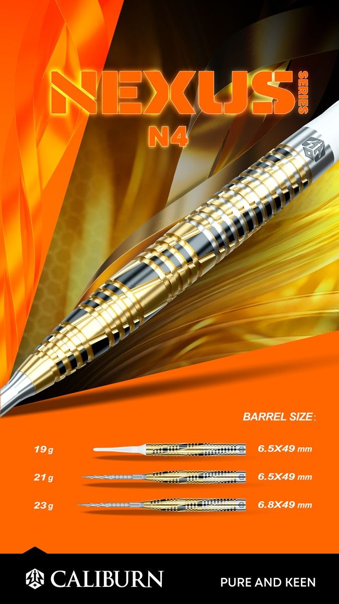 Caliburn Nexus N4 95% Softdarts 19 Gramm Softdarts