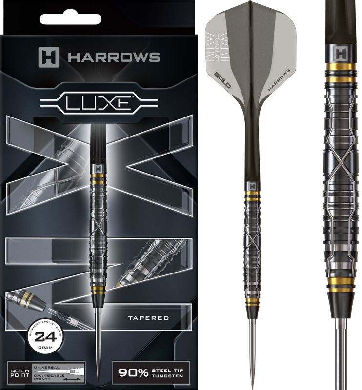 Harrows NX Luxe Quick Point 90% Steeldarts 22/23/24 Gramm Steeldarts