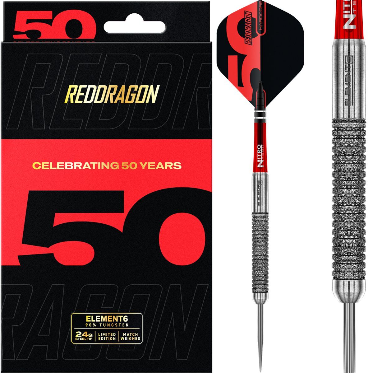 Reddragon Element6 B 90% Steeldarts 24 Gramm Steeldarts