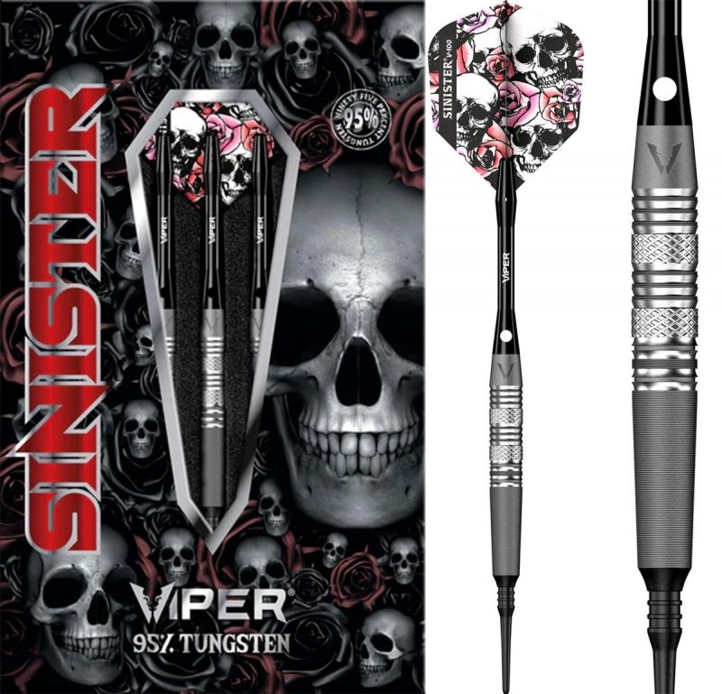 Viper Sinister Sandblasted S5 Twin-Knurl 95% Softdarts 18/20 Gramm Softdarts