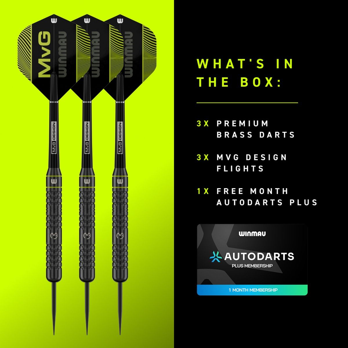 Winmau Michael van Gerwen Core Brass Steeldarts 21 Gramm Steeldarts
