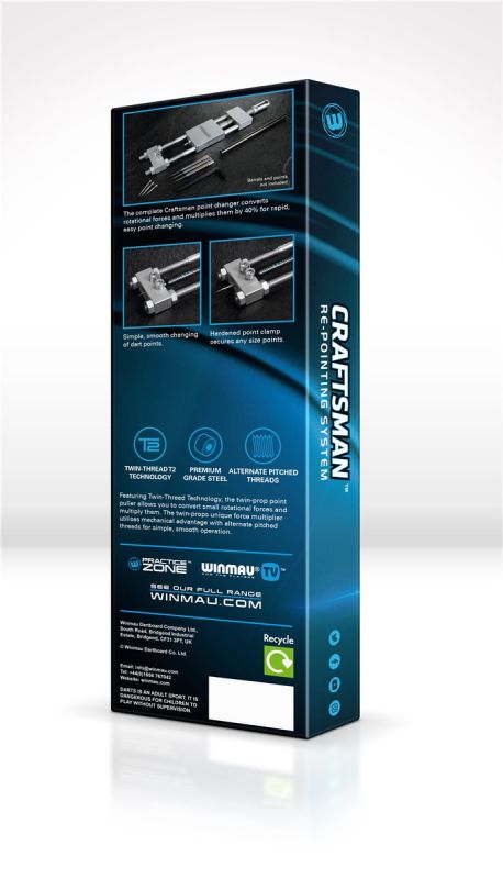 Winmau Craftsman Re-Pointing System Dart Spitzenwechsel Maschine Werkzeug
