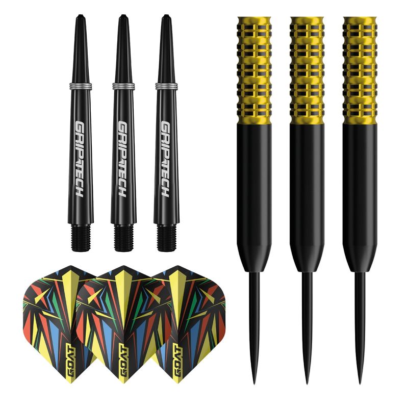 GOAT Athlete Yellow 90% Steeldarts 22/24/26 Gramm Steeldarts