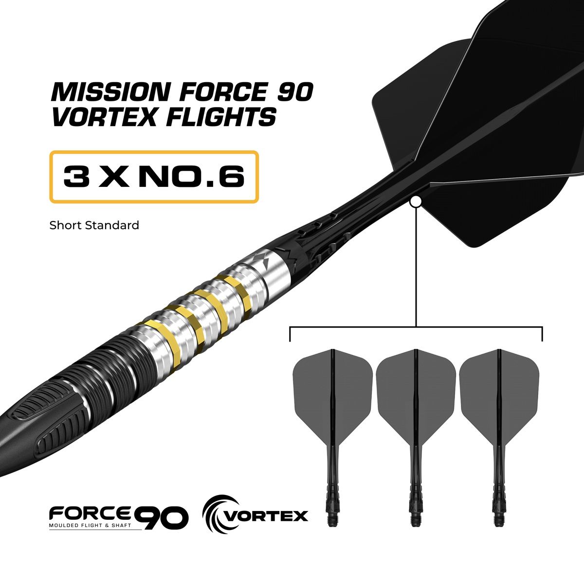 Mission Astro RP 95% Steeldarts 22/24 Gramm Steeldarts