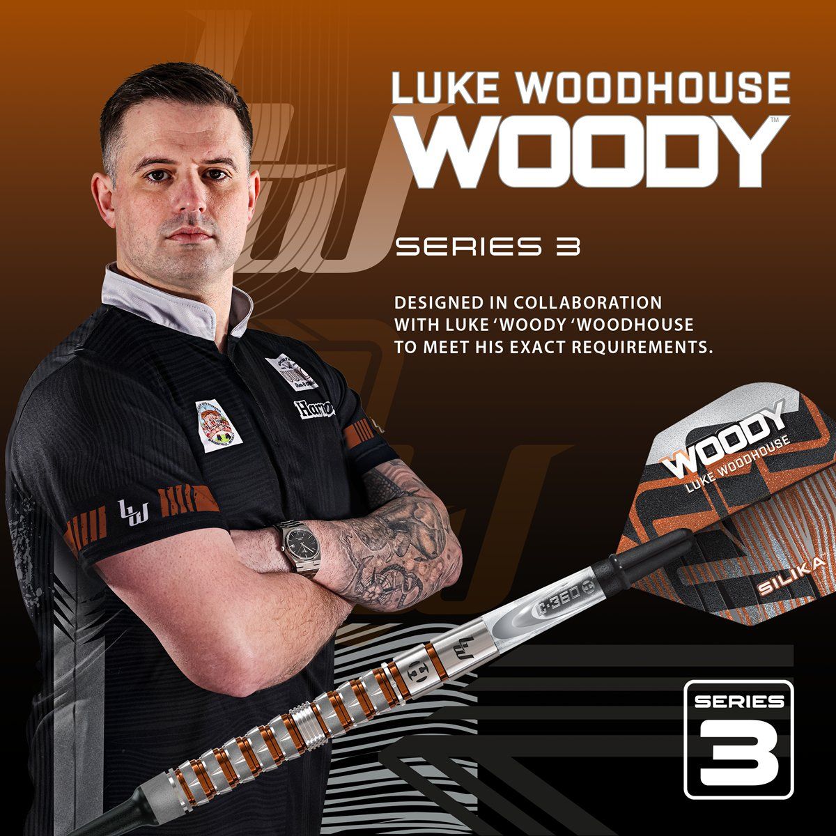Harrows Luke Woodhouse G3 90% Softdarts 18 Gramm Softdarts