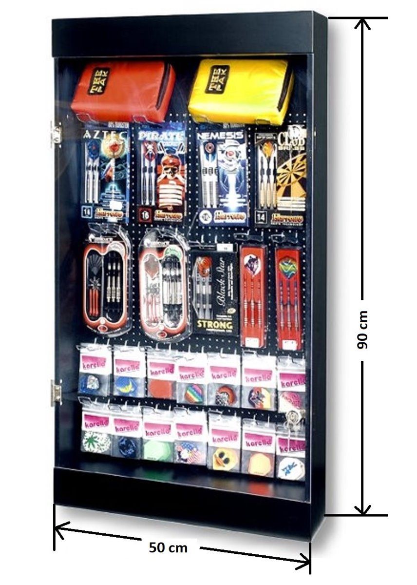 Dartvitrine zum Befestigen an der Wand Vitrine für Dart
