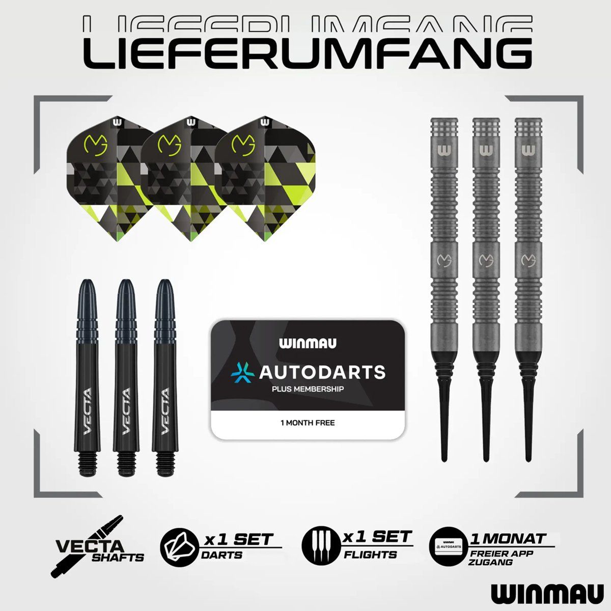 Winmau Michael van Gerwen TS 90% Softdarts 18 Gramm Softdarts
