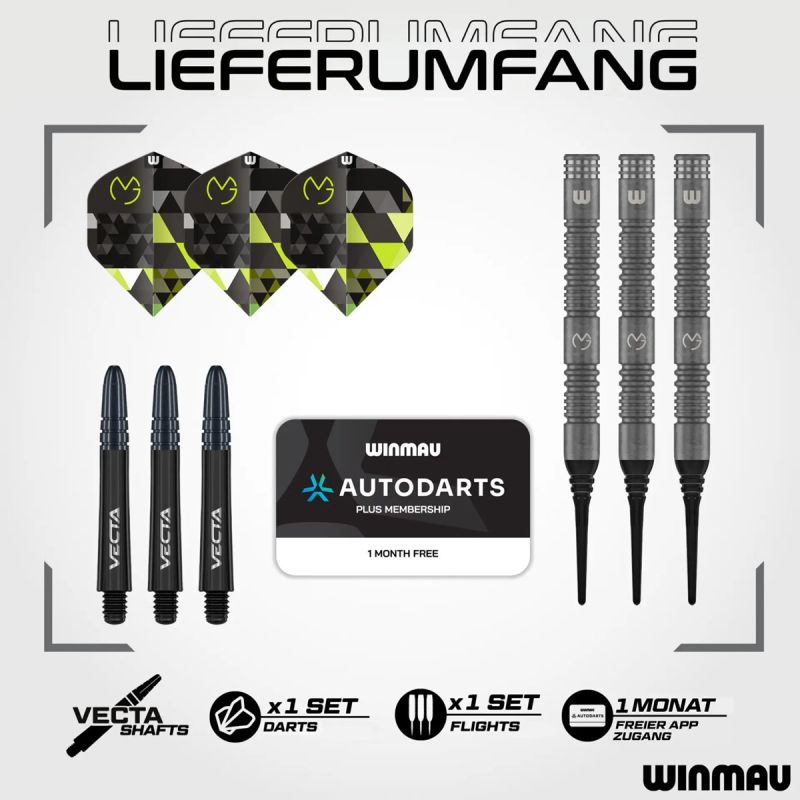 Winmau Michael van Gerwen TS 90% Softdarts 18 Gramm Softdarts