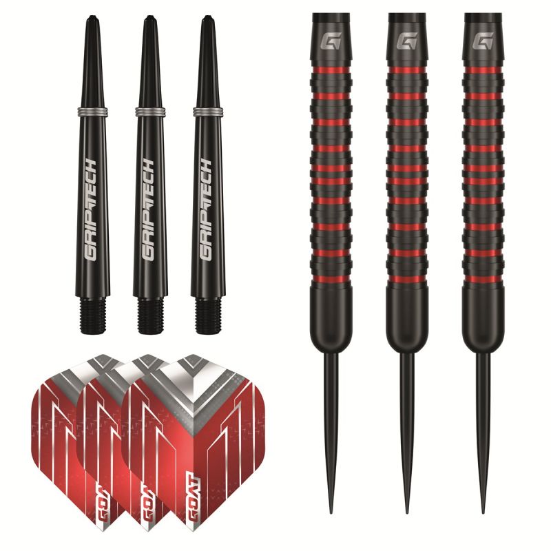 GOAT Podium Schwarz/Rot 90% Steeldarts 20/22 Gramm Steeldarts