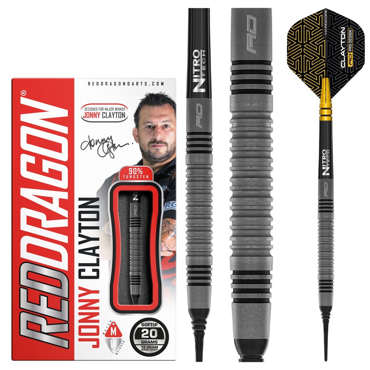 Reddragon Jonny Clayton Oxide Edition 90% Softdarts 20 Gramm Softdarts