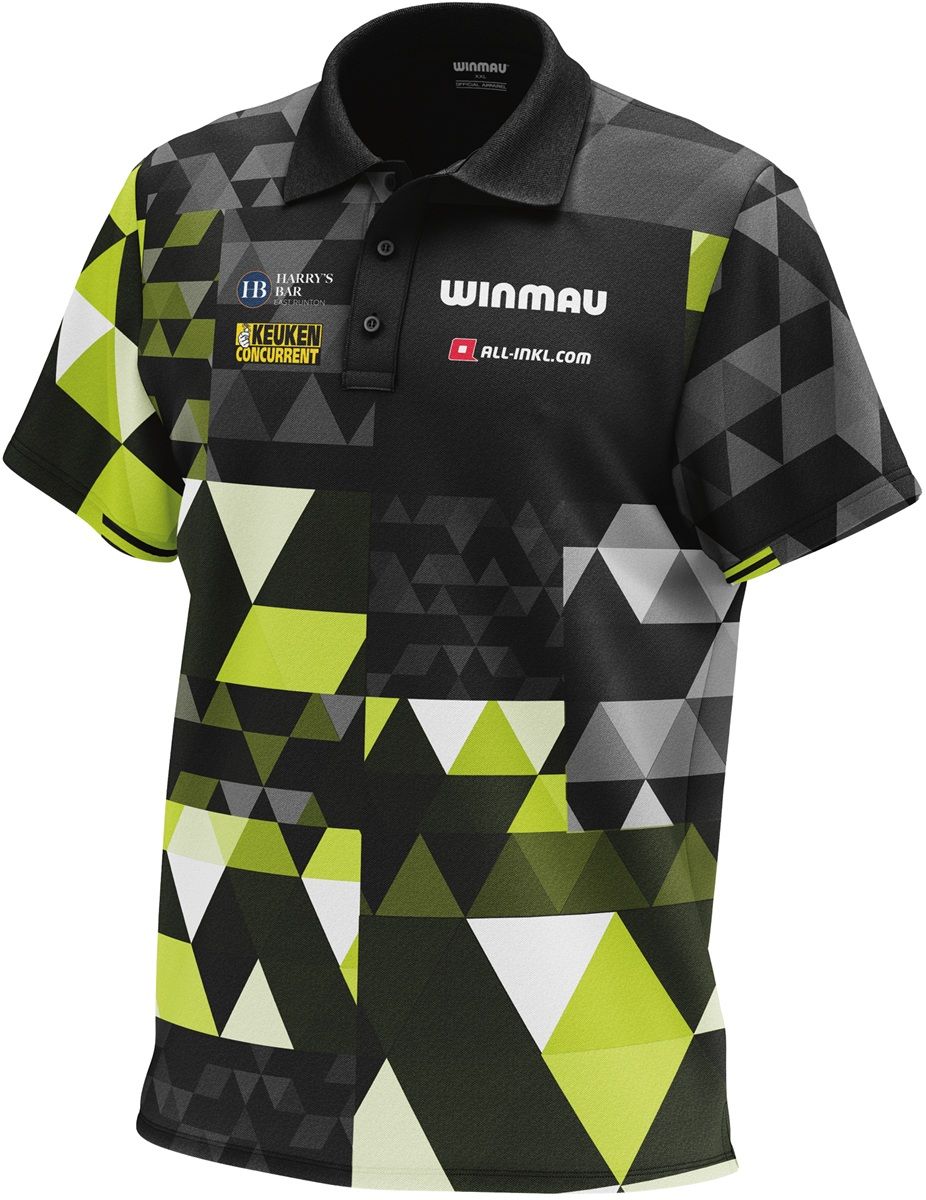Winmau Dart Shirt Michael van Gerwen Fan Edition Polo 2025 Shirts
