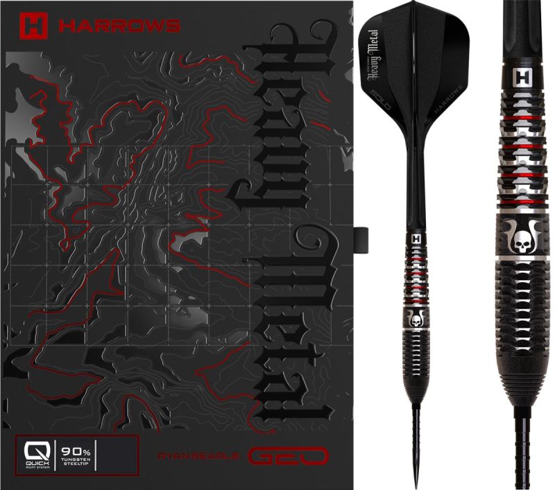 Harrows Ryan Searle GEO Quick Point 90% Steeldarts 22/23/24/26/30/32 Gramm Steeldarts