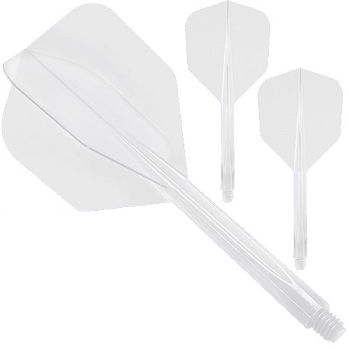 Condor Dart Flights Shafts AXE Revival Transparent Small Shape No6 Flights