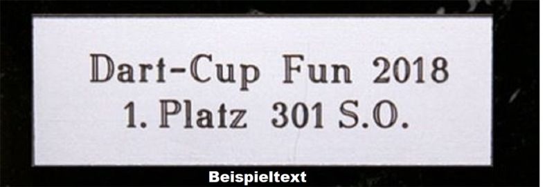 Pokal-Schild-Gravur Gravur auf Pokalschild